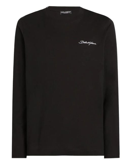 Dolce & Gabbana Klassisches T-Shirt in Black für Herren