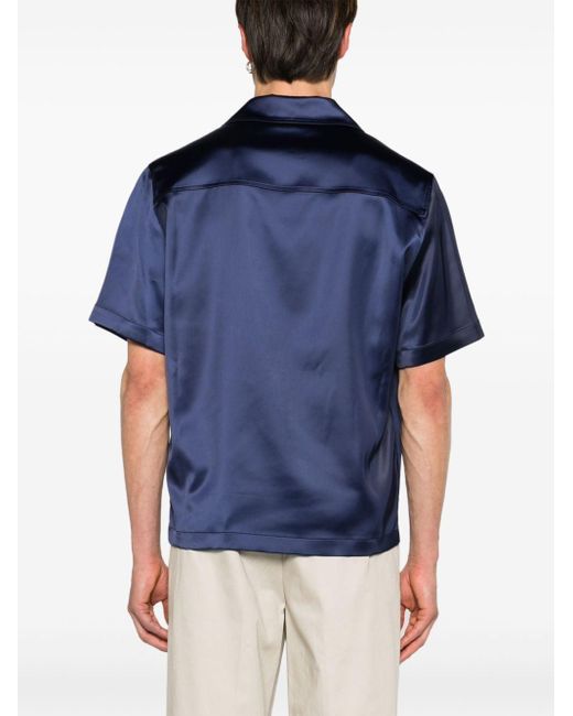 Axel Arigato Overhemd Met Borduurwerk in het Blue voor heren