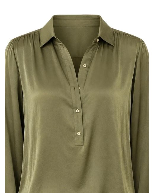 MAISON 123 Green Babylon Elasticated Blouse