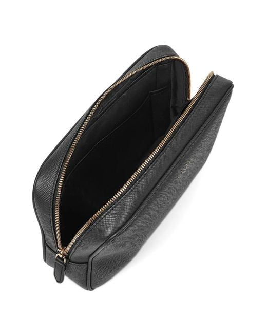 Smythson Black Organiser Tech Pouch