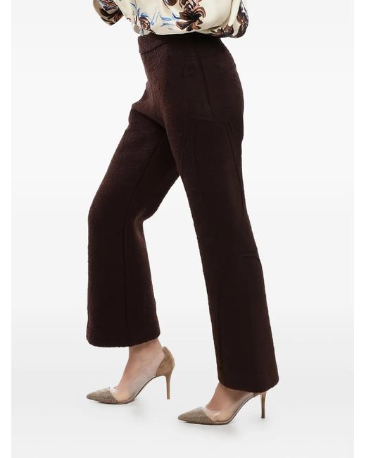 Jil Sander Black Bouclé Wool Pants