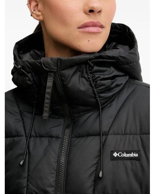 Columbia Black Pike Lake Iii Hooded Padded Jacket