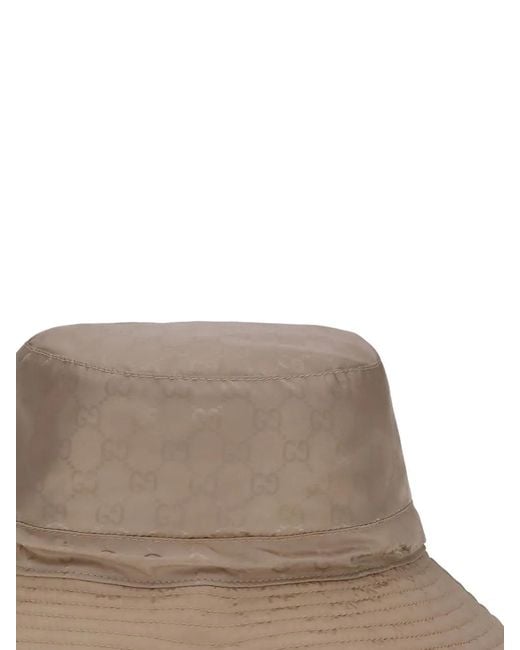 Gucci Brown Gg Monogram Bucket Hat