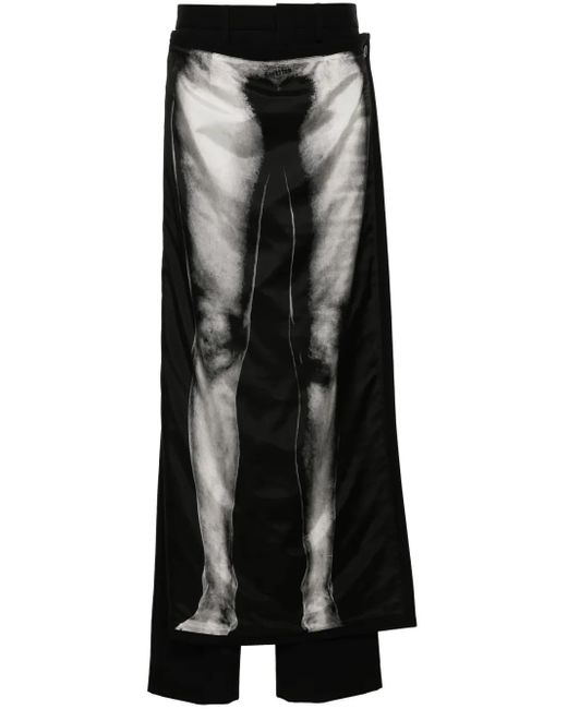 Jean Paul Gaultier Black The Body Marinière Trousers