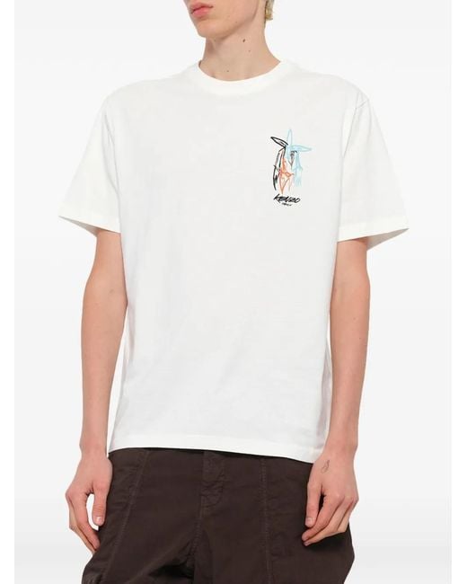 KENZO White X Futura 2000 Graphic-Print T-Shirt for men