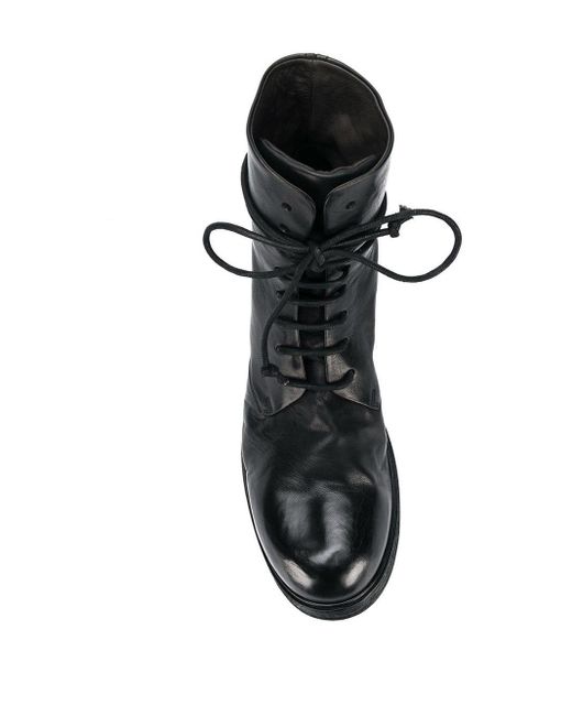 mens black lace up combat boots