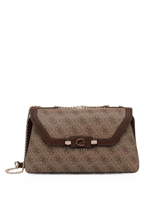 Guess Brown Lindsey Shoulder Bag