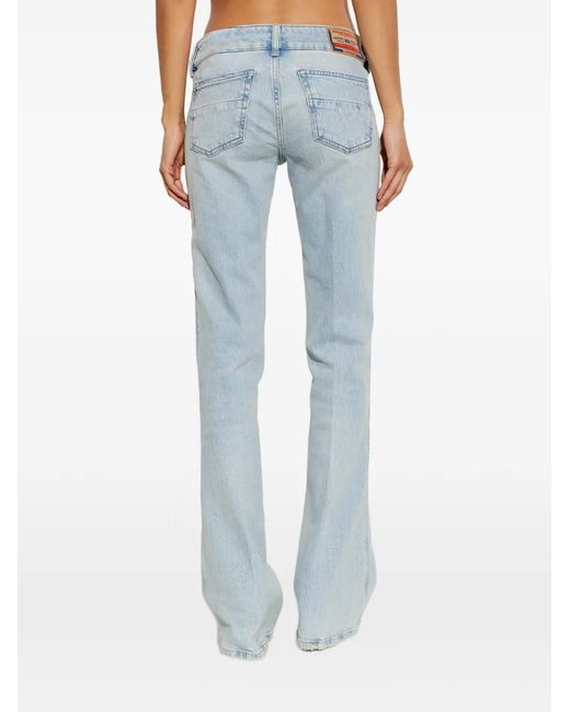 DIESEL Blue D-Hush Patch-Pocket Jeans