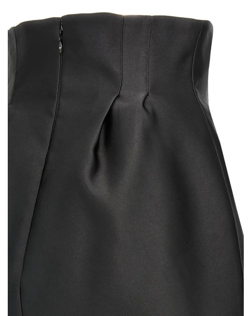 Minigonna Con Applicazione A Fiori di Elisabetta Franchi in Black
