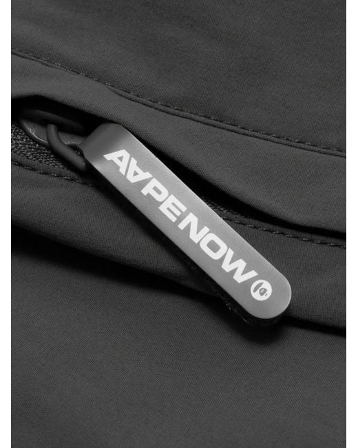 Aape By A Bathing Ape Gray Logo Track Pants for men