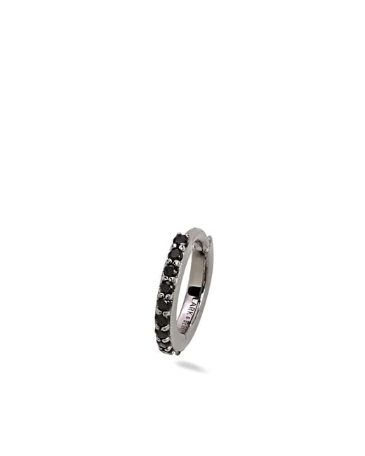 Lark & Berry White 14Kt Medium Modernist Diamond Hoop Earring