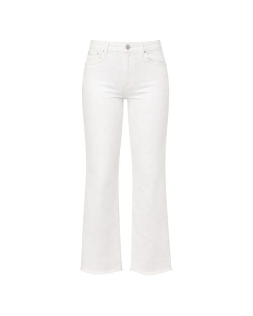 Jonathan Simkhai White Jude Raw-Cut Jeans