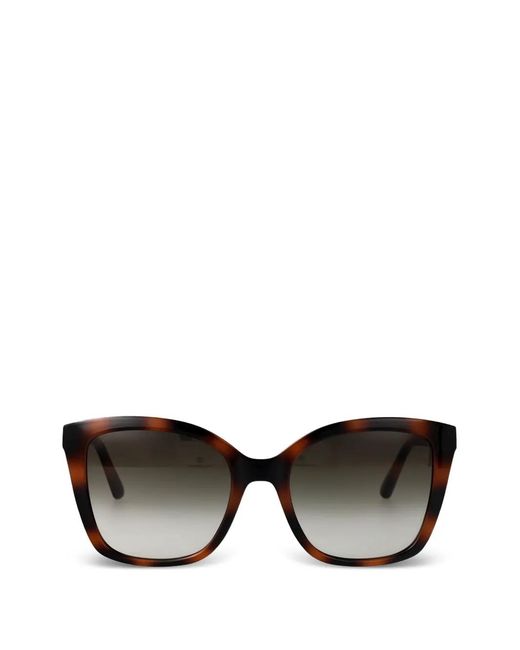 Ferragamo Eyewear Black Gancini Tortoiseshell-Effect Sunglasses
