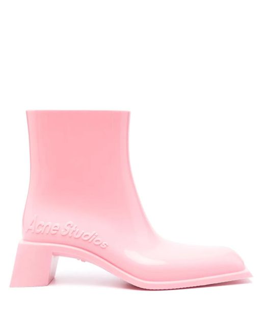 Acne Pink 55Mm Ankle Boots