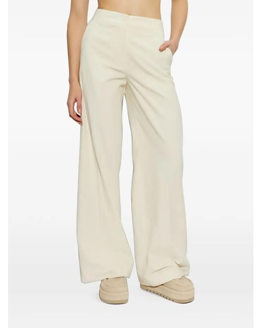 Paul & Shark Natural Corduroy Wide-Leg Trousers
