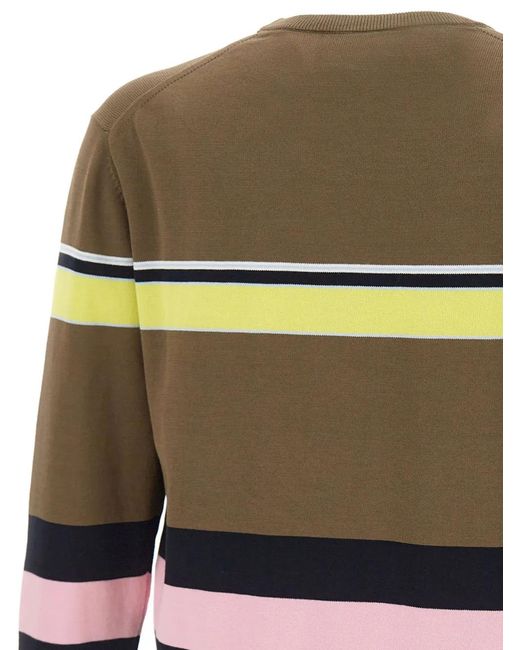 Iceberg Brown Logo-Embroidered Sweater for men