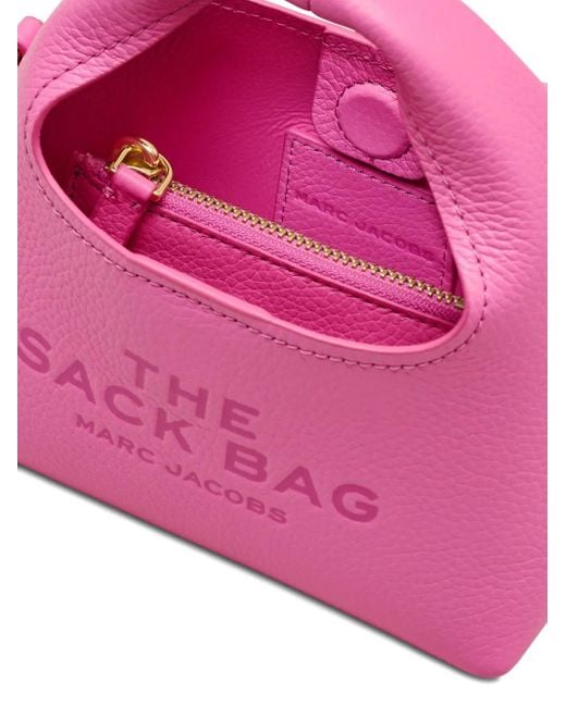 Marc Jacobs Pink The Leather Mini Sack Bag Crossbody Bag
