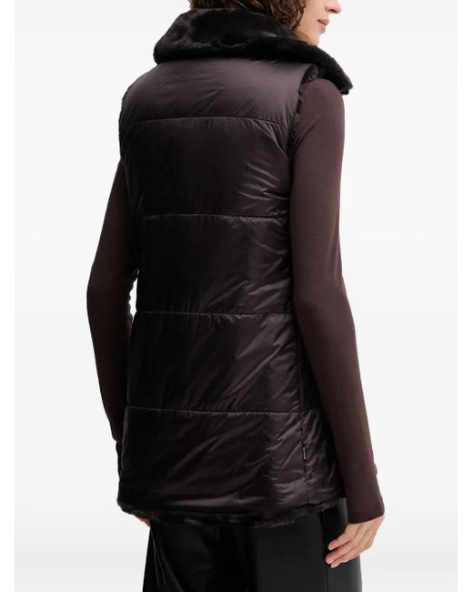 Save The Duck Black Nives Faux-Fur Gilet