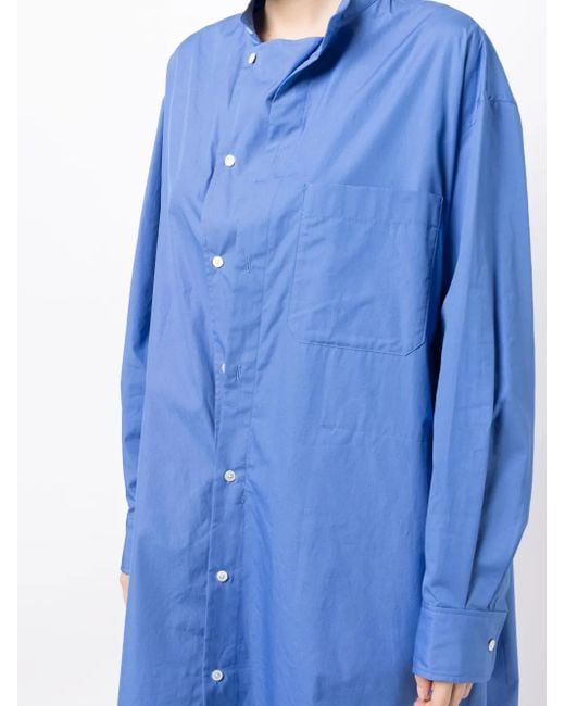 Lemaire Blue Organic-Cotton Poplin Shirtdress