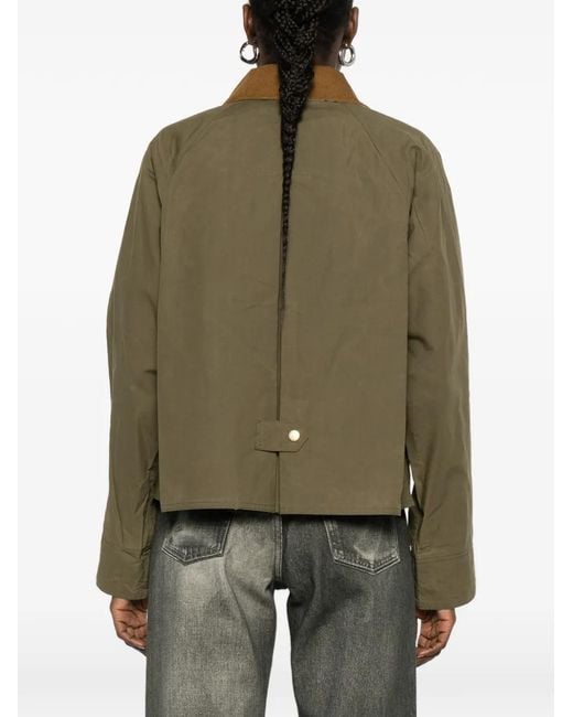 Barbour Green Corduroy-Collar Jacket