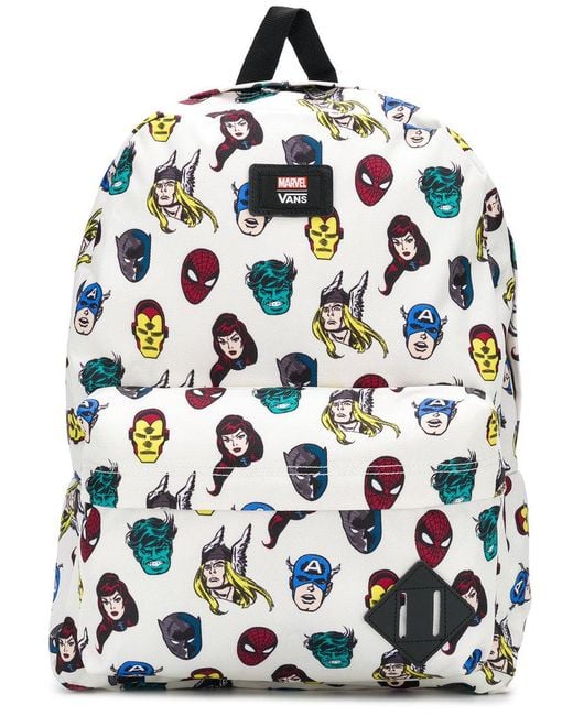 Vans White X Marvel Avengers Backpack for men
