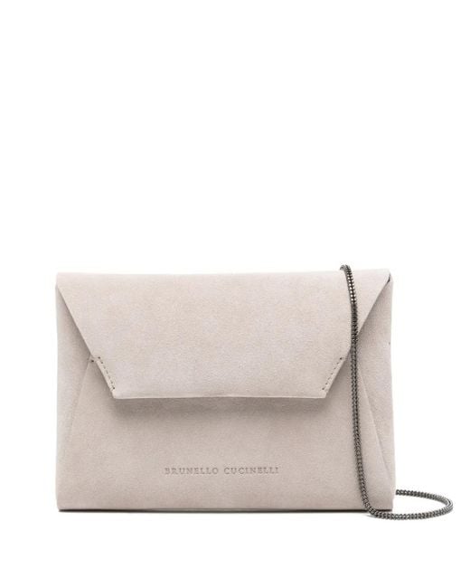 Brunello Cucinelli Natural Chain-Strap Mini Bag