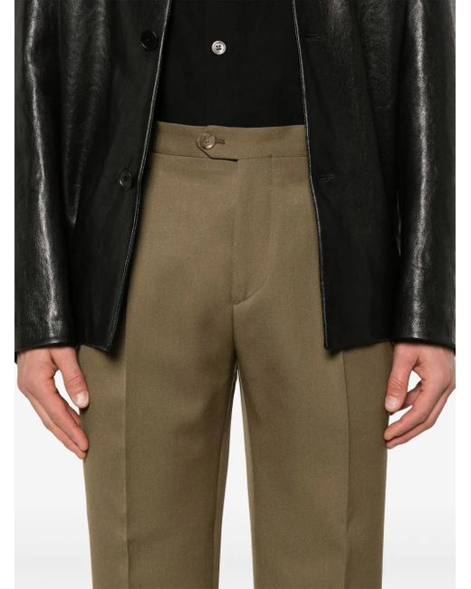 Etro Green Wool Trousers for men