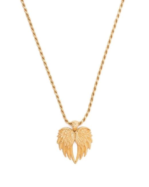 Emanuele Bicocchi Metallic Wings Pendant Necklace