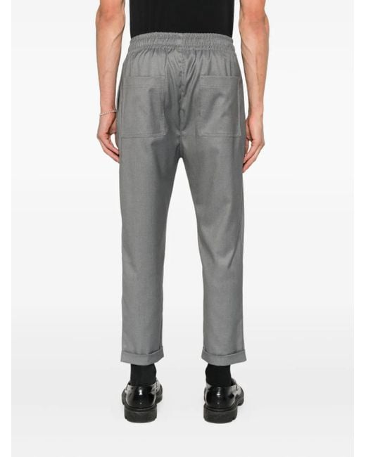 Pantalones con bajos con cordones Hamza de hombre de color Gray