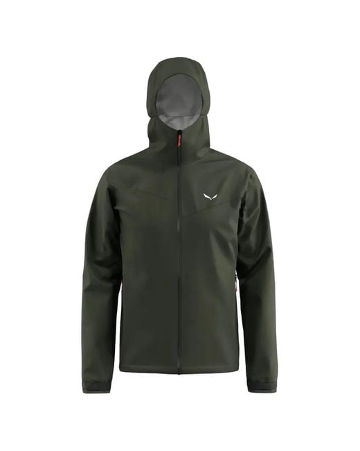 Salewa Green Hooded Jacket for men
