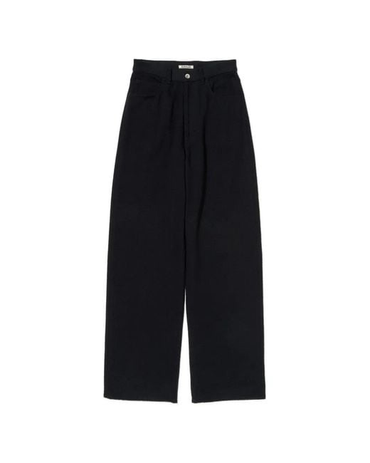 Auralee Blue Silk Jeans