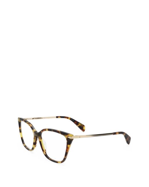 Rag & Bone Metallic Tortoiseshell-Effect Cat-Eye Glasses