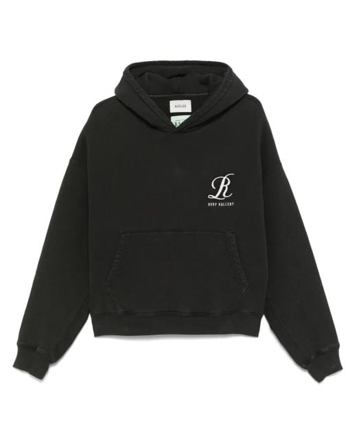 Agolde Black X Rsvp Gallery Logo-Embroidered Hoodie for men