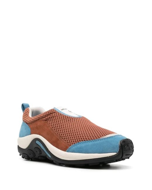 Merrell Brown Panelled Slip-On Sneakers for men