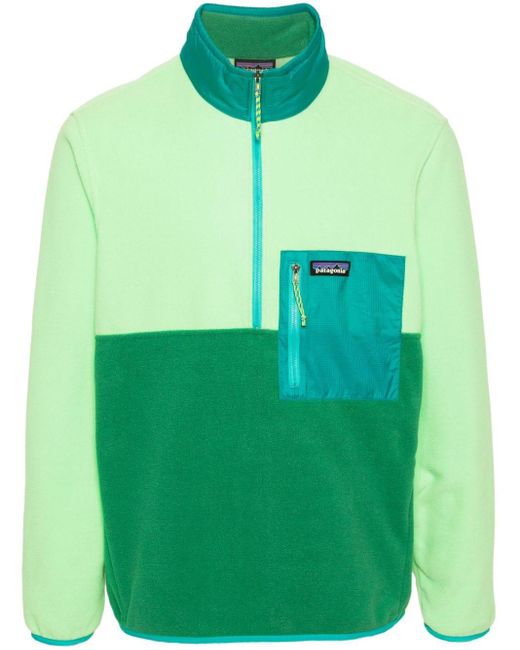 Patagonia Microdini 1/2-Zip Fleece-Sweatshirt in Green für Herren