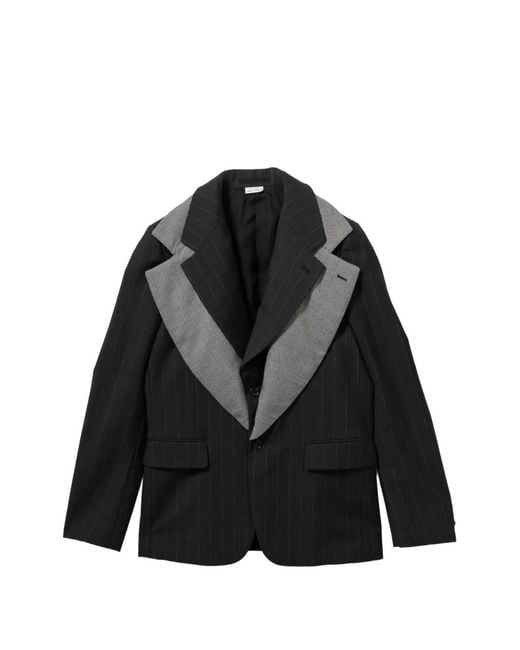 Comme des Garçons Black Pinstripe Blazer for men