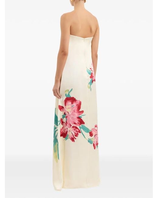 Rebecca Vallance White Sunblush Bloom Maxi Dress