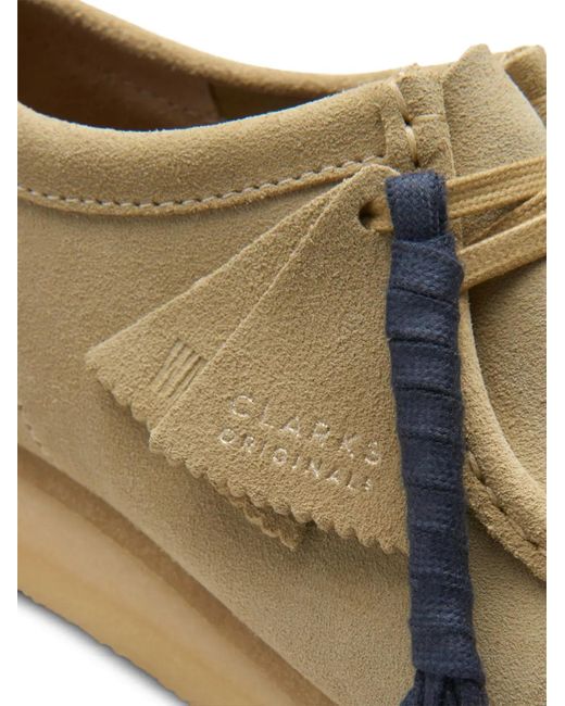 Clarks Natural Wallabee Suede Boots for men