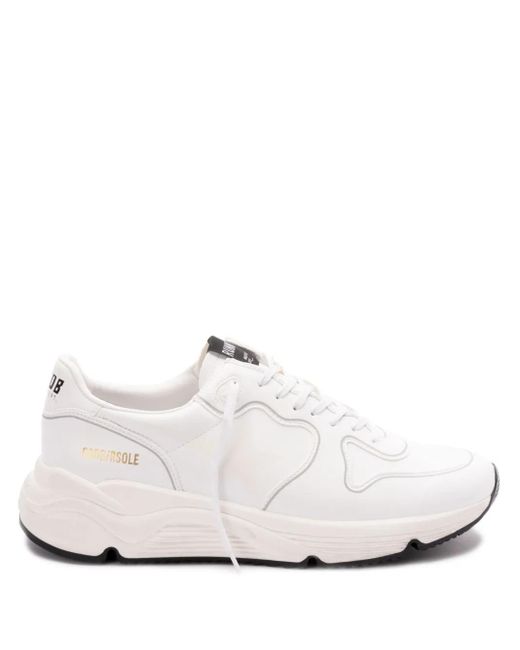 Golden Goose Deluxe Brand White Running Sole Sneakers for men
