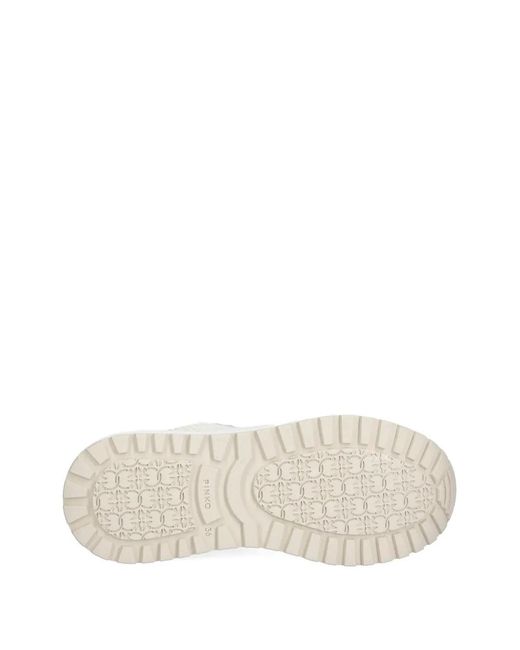Pinko White Gem Sneakers