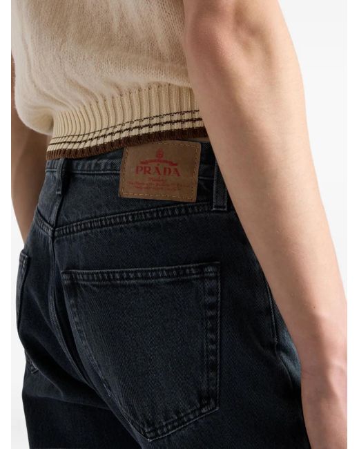 Prada Jeans Met Geverfd Effect in het Blue voor heren