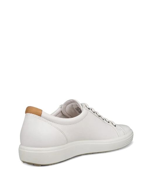 Ecco White Soft 7 Sneakers