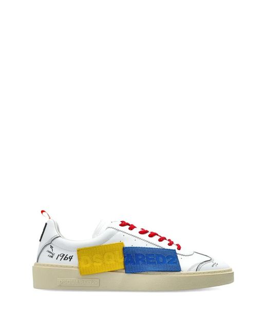 DSquared² Blue Baskets Colour Block À Lacets for men
