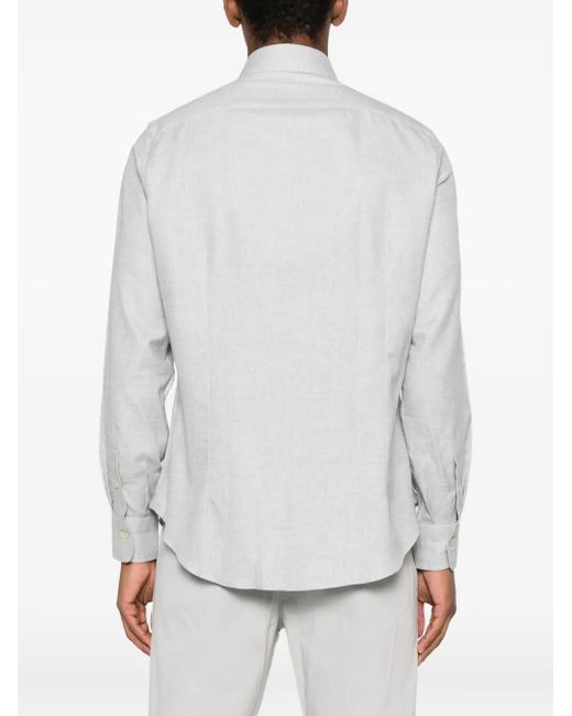 Eleventy Button-Up Overhemd in het White voor heren