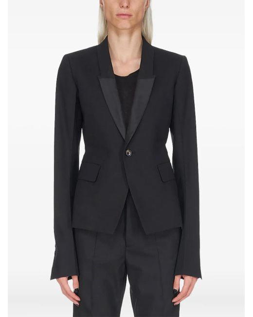 Rick Owens Black Klassischer Blazer