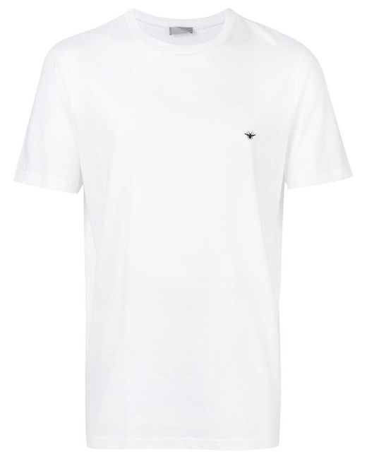 Dior Homme White Insect Embroidery T-shirt for men