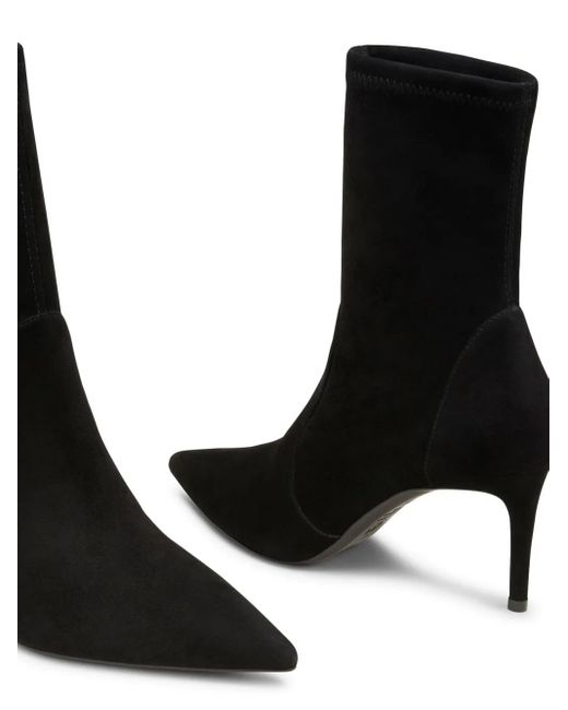 Stuart Weitzman Black 75Mm Stuart Power Boots