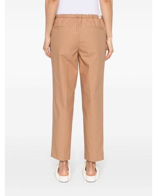 Jil Sander Natural Tapered Cropped Trousers