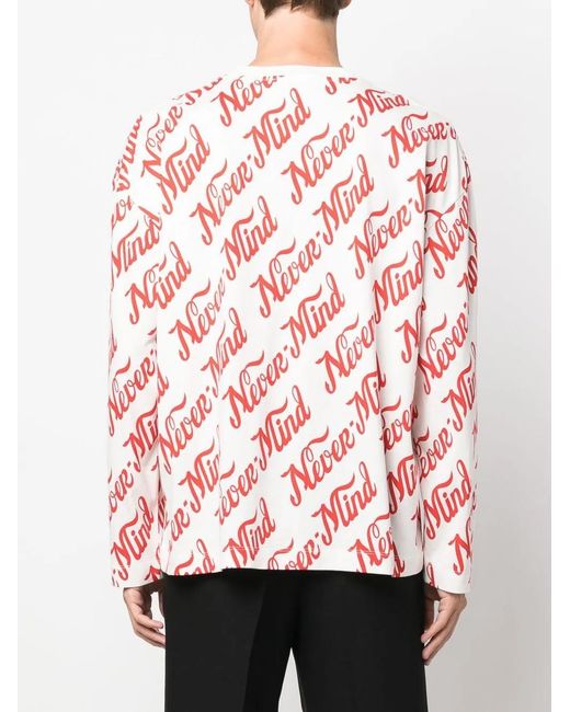 Etudes Studio Red Nevermind Long-Sleeved Sweatshirt for men
