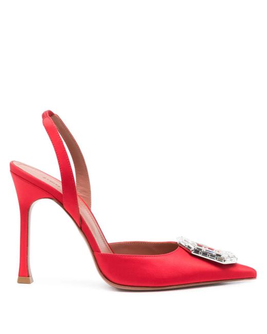 AMINA MUADDI Pink 105Mm Camelia Pumps